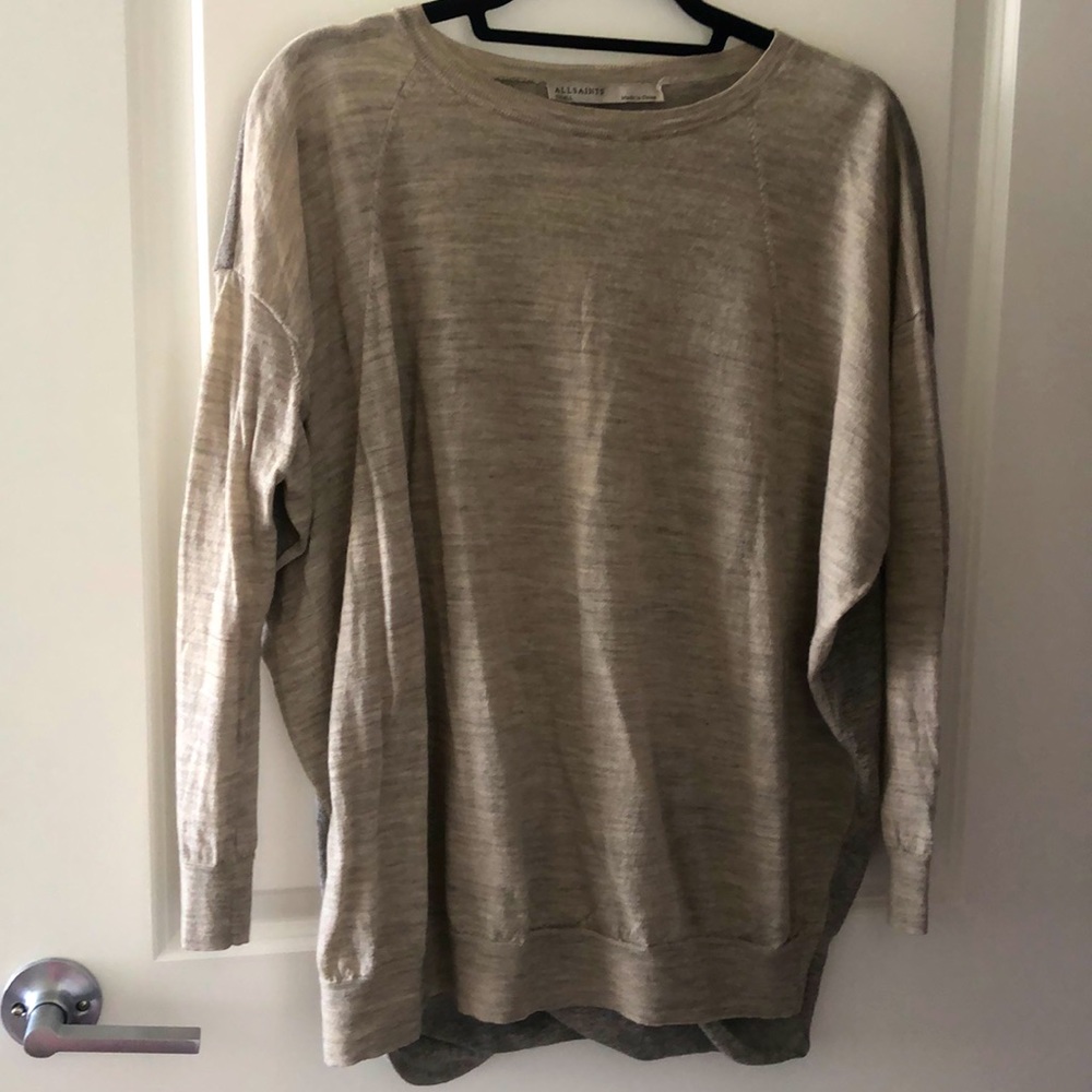 Two tone All Saints sweater
